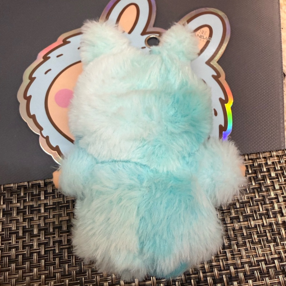 NWT Cutester Blue Ombre Fuzzy Plush Keychain by - Picture 3 of 6